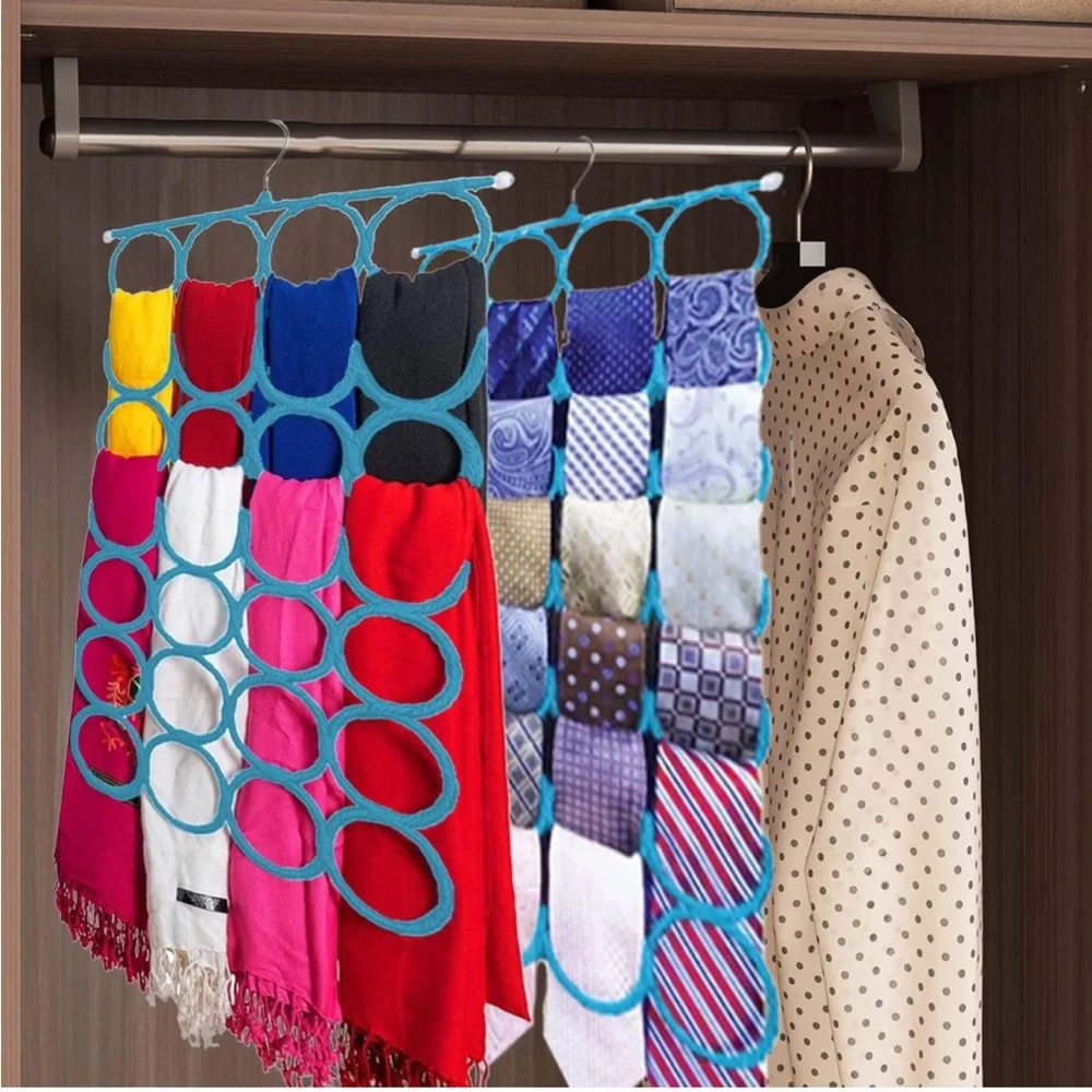 Flash Sale Hanger Multiple Purpose Holder Closet Space-Saving Scarves Belts 28